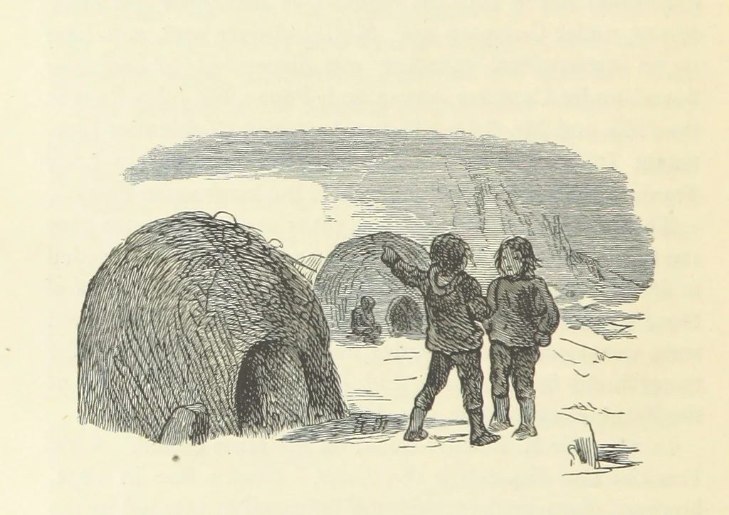 An illustration from Notable Voyagers from Columbus to Nordenskïold. By W. H. G. K. and H. Frith, 1885, leaf 620