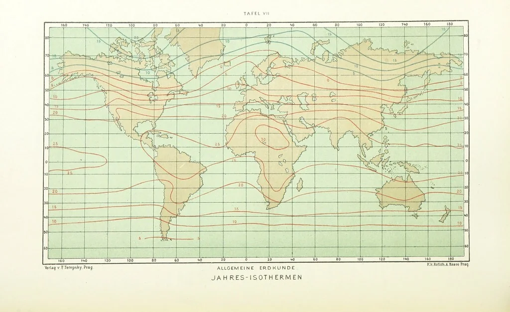 An illustration from Unser Wissen von der Erde. Allgemeine Erdkunde und Länderkunde, herausgegeben unter fachmännischer Mitwirkung von A. Kirchhoff, 1886, leaf 152