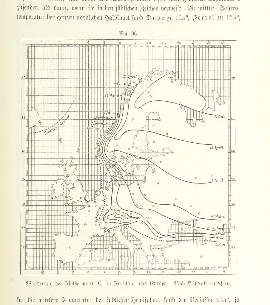 An illustration from Unser Wissen von der Erde. Allgemeine Erdkunde und Länderkunde, herausgegeben unter fachmännischer Mitwirkung von A. Kirchhoff, 1886, leaf 165