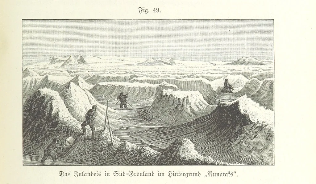 An illustration from Unser Wissen von der Erde. Allgemeine Erdkunde und Länderkunde, herausgegeben unter fachmännischer Mitwirkung von A. Kirchhoff, 1886, leaf 221