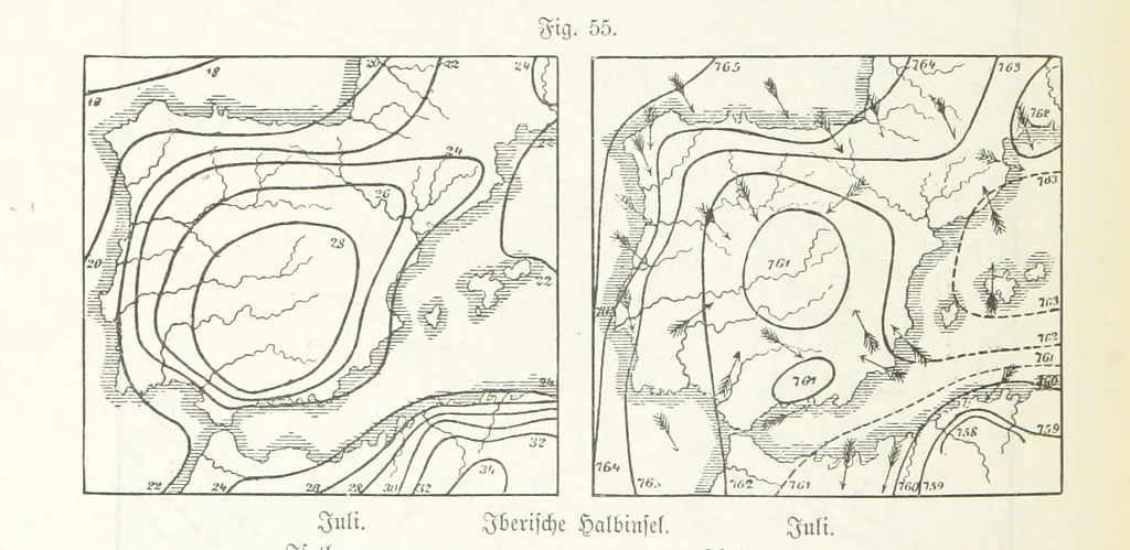 An illustration from Unser Wissen von der Erde. Allgemeine Erdkunde und Länderkunde, herausgegeben unter fachmännischer Mitwirkung von A. Kirchhoff, 1886, leaf 234