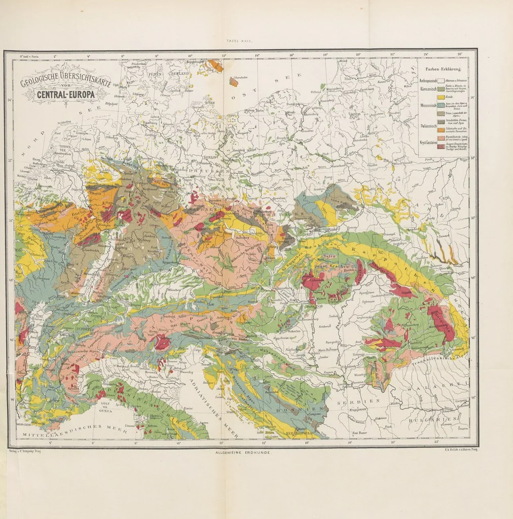 An illustration from Unser Wissen von der Erde. Allgemeine Erdkunde und Länderkunde, herausgegeben unter fachmännischer Mitwirkung von A. Kirchhoff, 1886, leaf 381