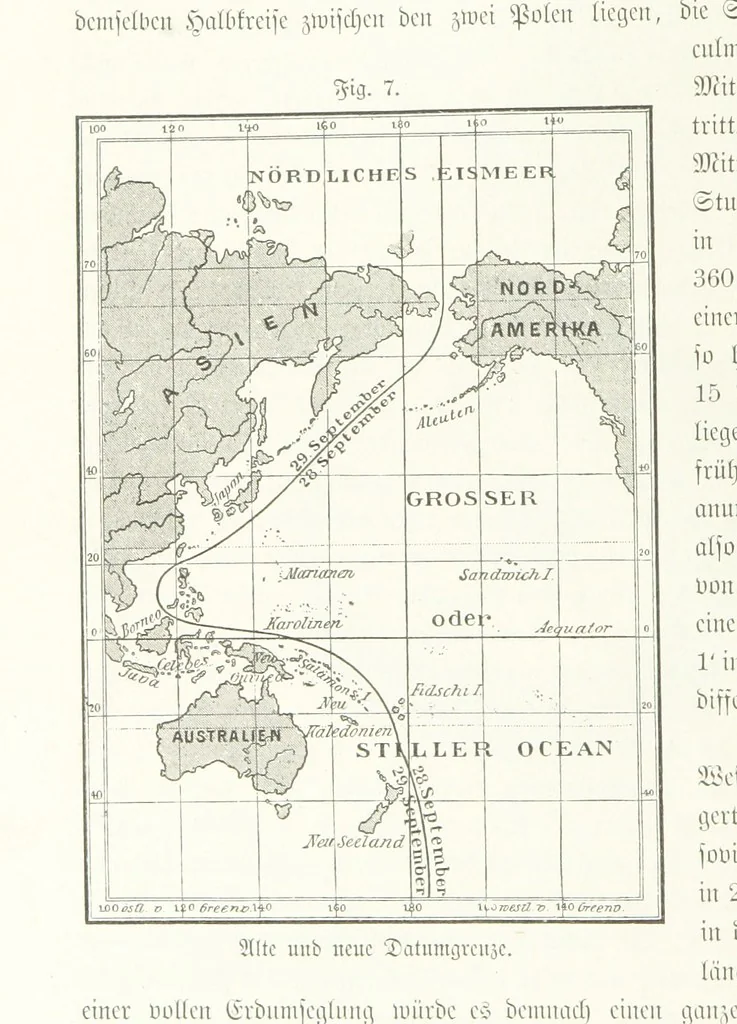 An illustration from Unser Wissen von der Erde. Allgemeine Erdkunde und Länderkunde, herausgegeben unter fachmännischer Mitwirkung von A. Kirchhoff, 1886, leaf 44