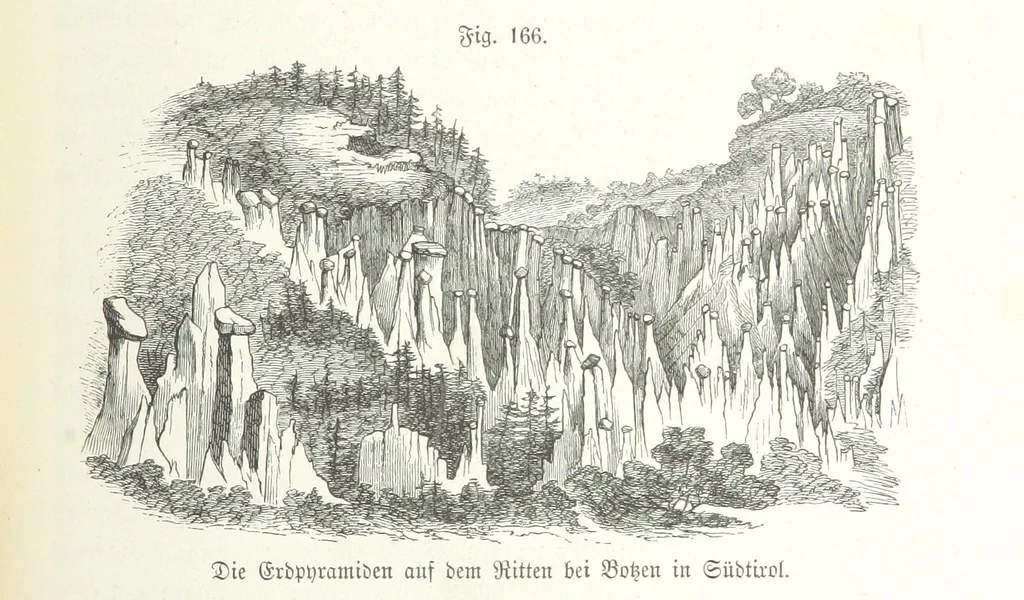 An illustration from Unser Wissen von der Erde. Allgemeine Erdkunde und Länderkunde, herausgegeben unter fachmännischer Mitwirkung von A. Kirchhoff, 1886, leaf 517