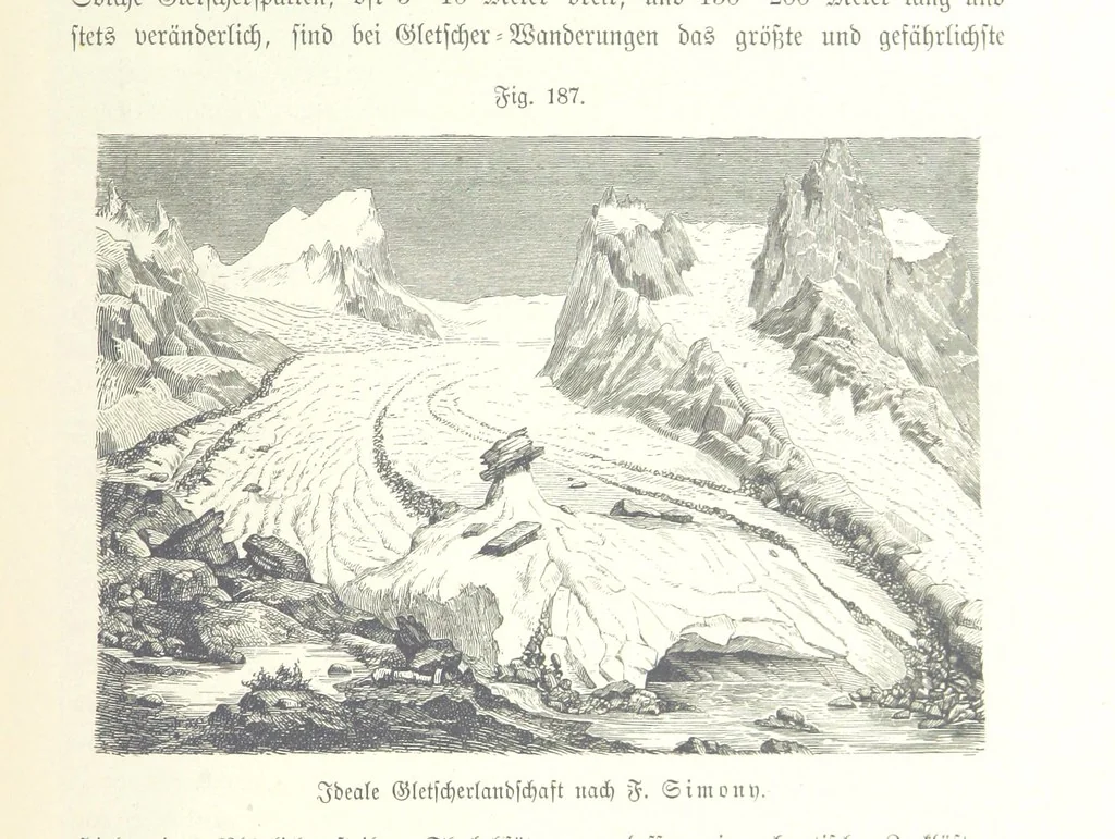 An illustration from Unser Wissen von der Erde. Allgemeine Erdkunde und Länderkunde, herausgegeben unter fachmännischer Mitwirkung von A. Kirchhoff, 1886, leaf 553