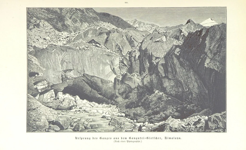 An illustration from Unser Wissen von der Erde. Allgemeine Erdkunde und Länderkunde, herausgegeben unter fachmännischer Mitwirkung von A. Kirchhoff, 1886, leaf 555