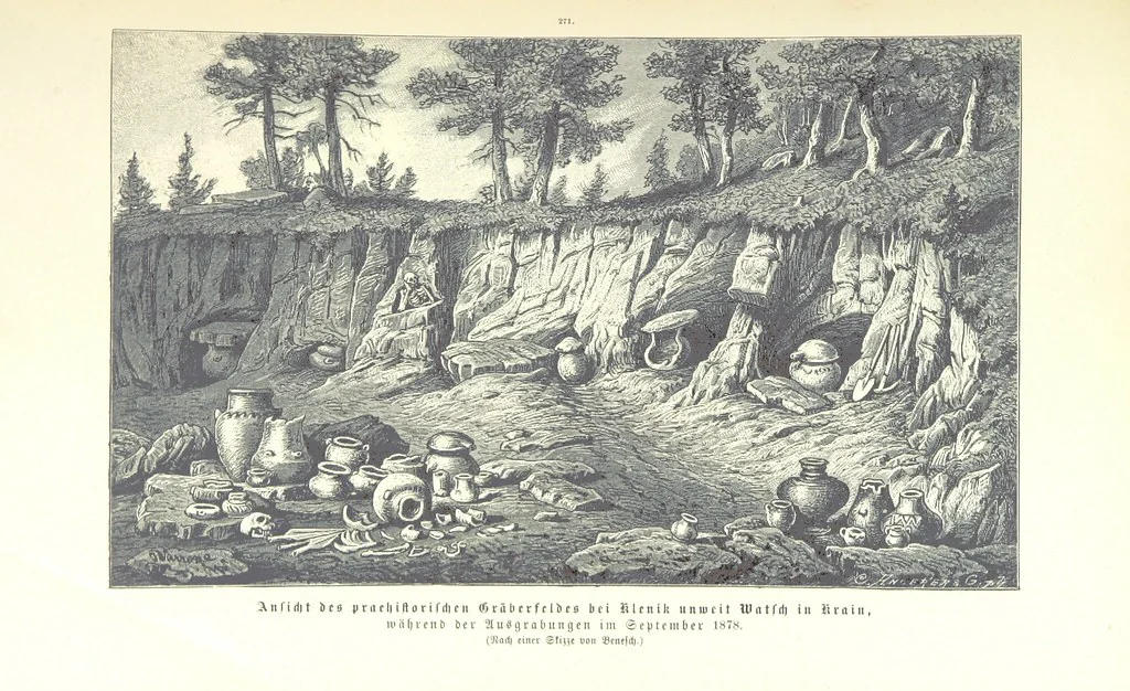 An illustration from Unser Wissen von der Erde. Allgemeine Erdkunde und Länderkunde, herausgegeben unter fachmännischer Mitwirkung von A. Kirchhoff, 1886, leaf 745