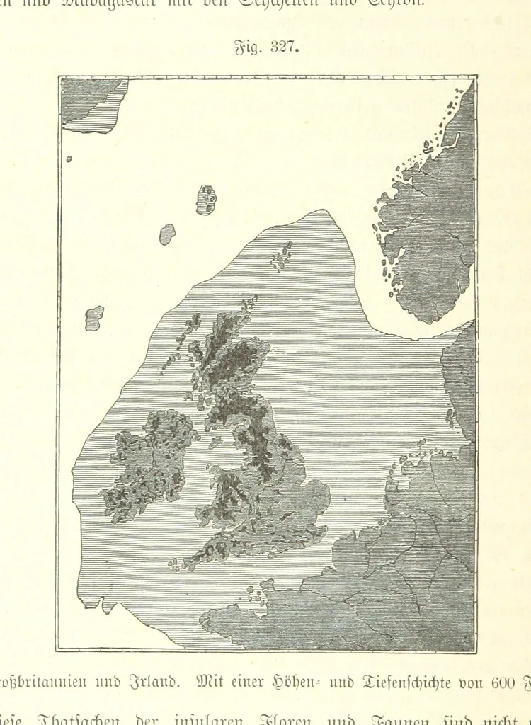 An illustration from Unser Wissen von der Erde. Allgemeine Erdkunde und Länderkunde, herausgegeben unter fachmännischer Mitwirkung von A. Kirchhoff, 1886, leaf 858