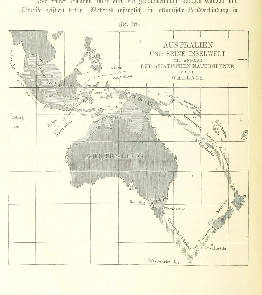 An illustration from Unser Wissen von der Erde. Allgemeine Erdkunde und Länderkunde, herausgegeben unter fachmännischer Mitwirkung von A. Kirchhoff, 1886, leaf 860