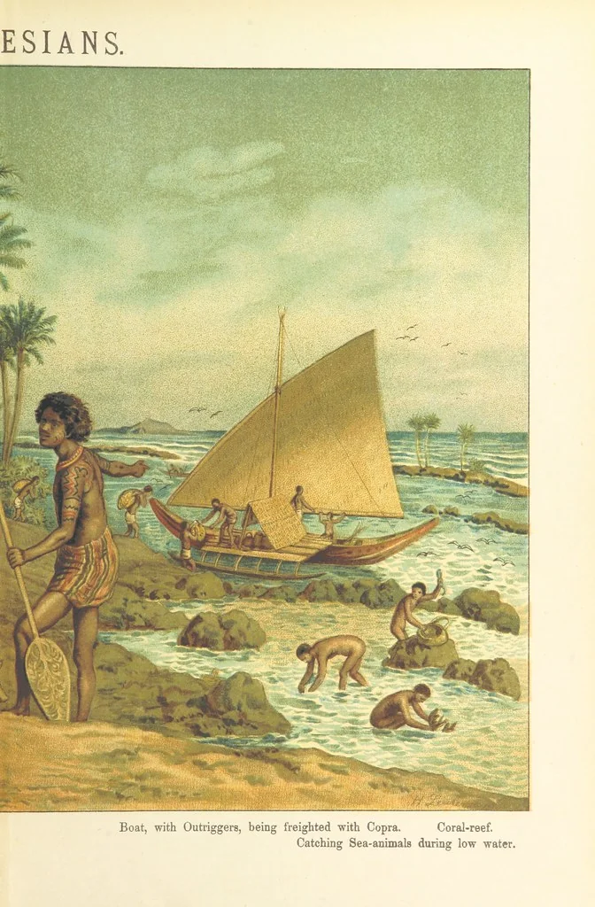An illustration from Graphic Pictures of Native Life in distant lands, illustrating the typical races of mankind. Depicted by H. Leutemann. With ... text by ... A. Kirchoff [sic]. Translated from the German by G. Philip, Junr., etc, 1888, leaf 31