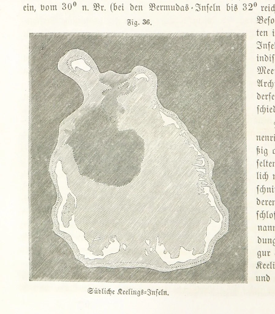 An illustration from Handbuch der Erdkunde, 1859, leaf 112