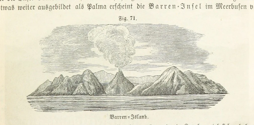 An illustration from Handbuch der Erdkunde, 1859, leaf 193