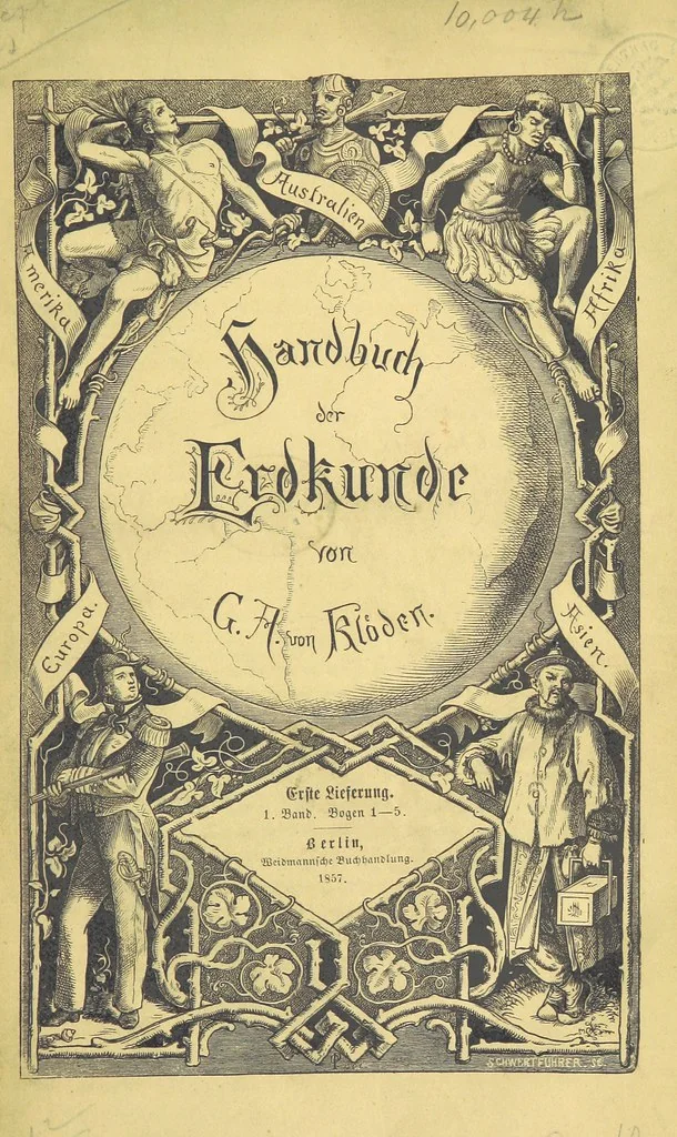 An illustration from Handbuch der Erdkunde, 1859, leaf 23