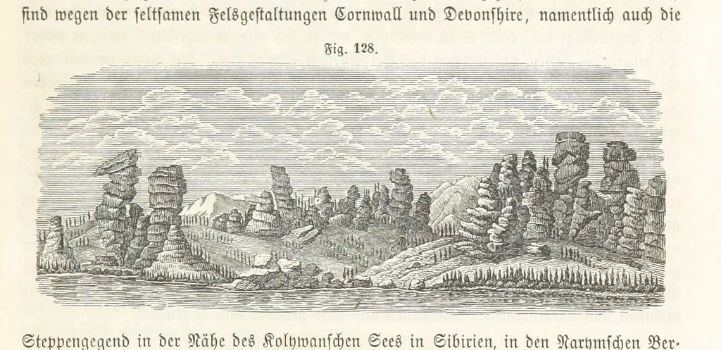 An illustration from Handbuch der Erdkunde, 1859, leaf 265