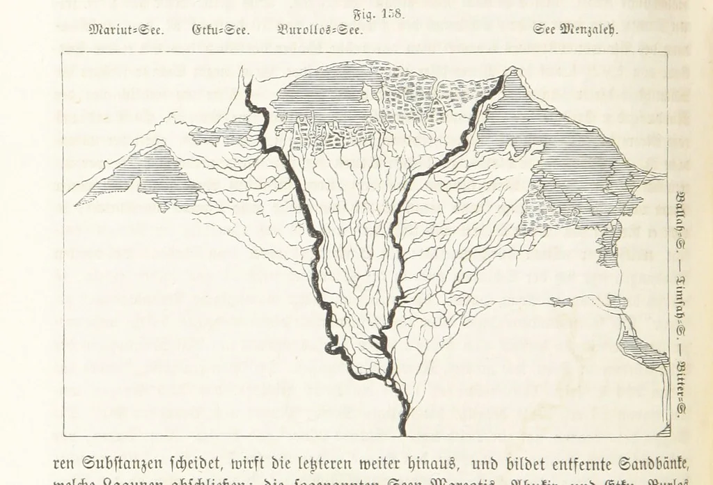 An illustration from Handbuch der Erdkunde, 1859, leaf 438