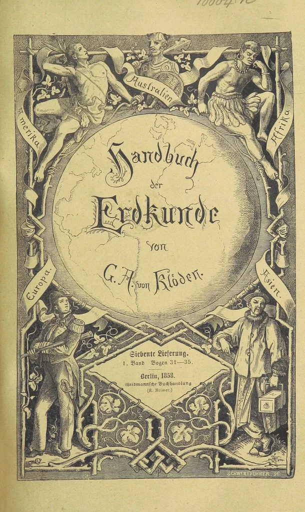 An illustration from Handbuch der Erdkunde, 1859, leaf 527