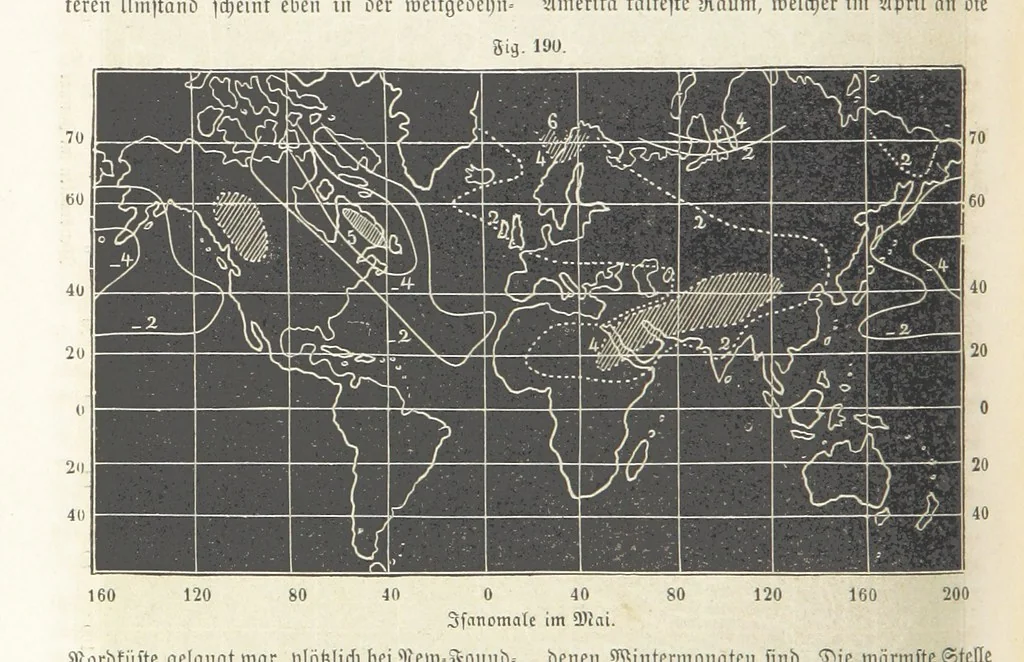 An illustration from Handbuch der Erdkunde, 1859, leaf 678
