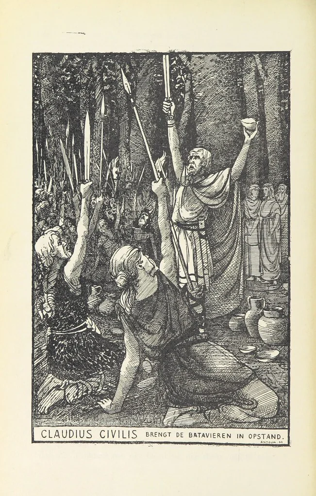 An illustration from Nederland en Oranje in beeld en schrift, etc, 1895, leaf 110
