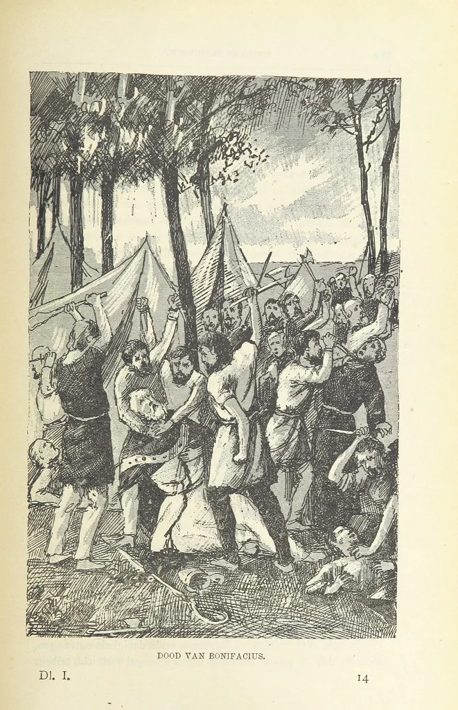 An illustration from Nederland en Oranje in beeld en schrift, etc, 1895, leaf 219