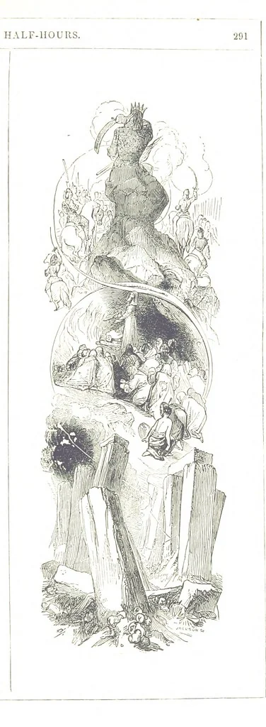 An illustration from Pictorial Half-hours, edited by C. K, 1850, leaf 305