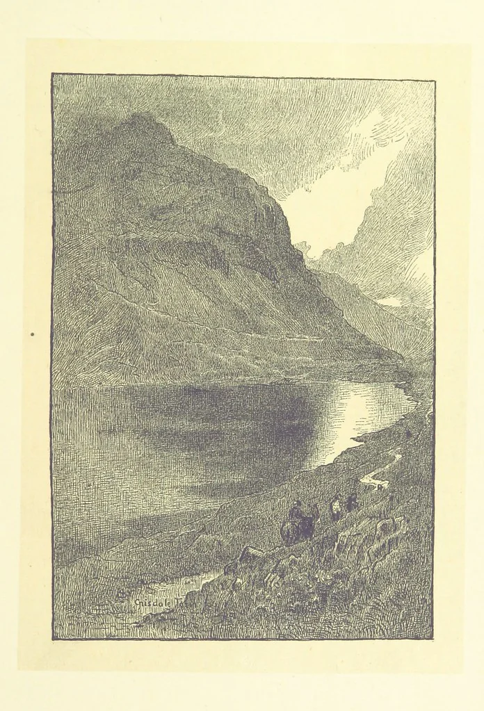 An illustration from Through the Wordsworth Country. [Illustrations] by H. Goodwin [text by] W. K. L.P, 1887, leaf 211