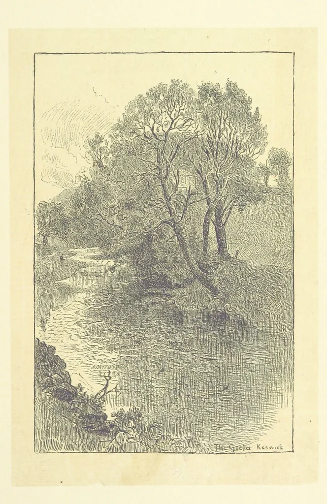 An illustration from Through the Wordsworth Country. [Illustrations] by H. Goodwin [text by] W. K. L.P, 1887, leaf 351