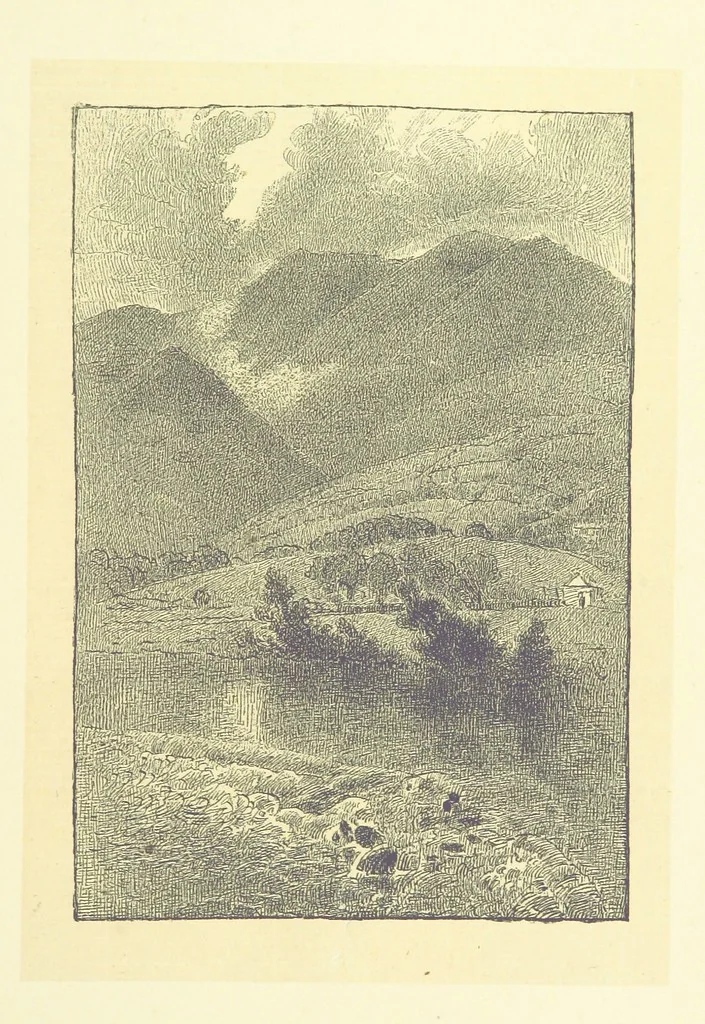 An illustration from Through the Wordsworth Country. [Illustrations] by H. Goodwin [text by] W. K. L.P, 1887, leaf 357