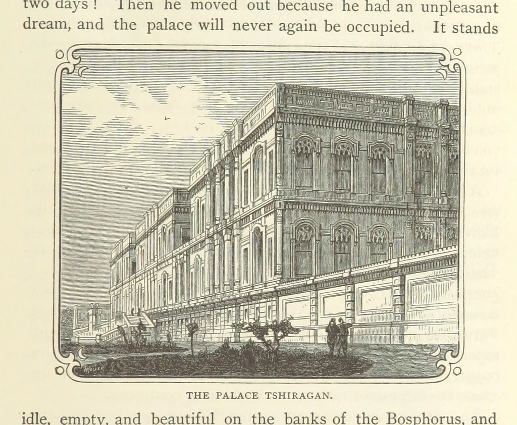 An illustration from Backsheesh! or, Life and Adventures in the Orient. With descriptive and humorous sketches. ... With ... illustrations, etc, 1875, leaf 105