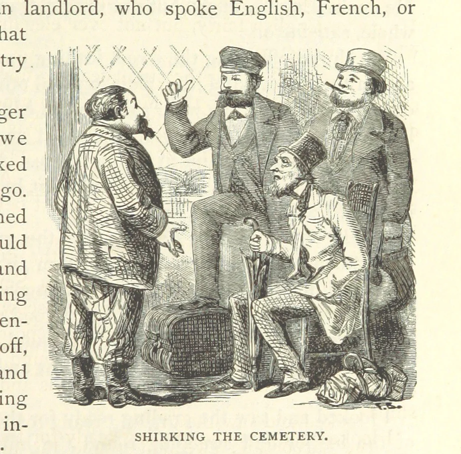 An illustration from Backsheesh! or, Life and Adventures in the Orient. With descriptive and humorous sketches. ... With ... illustrations, etc, 1875, leaf 111