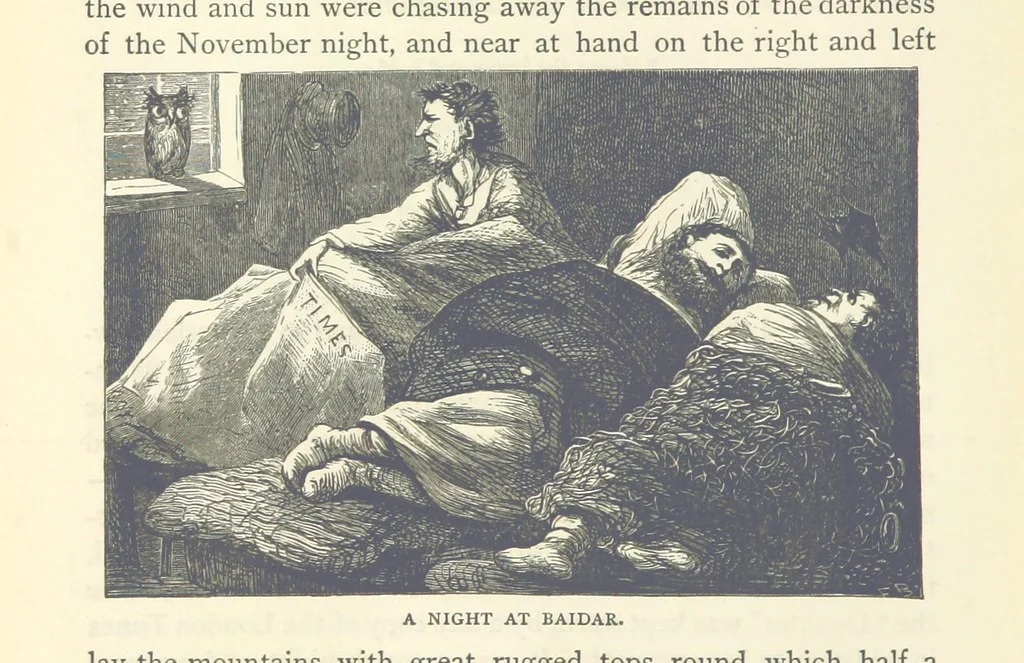 An illustration from Backsheesh! or, Life and Adventures in the Orient. With descriptive and humorous sketches. ... With ... illustrations, etc, 1875, leaf 120