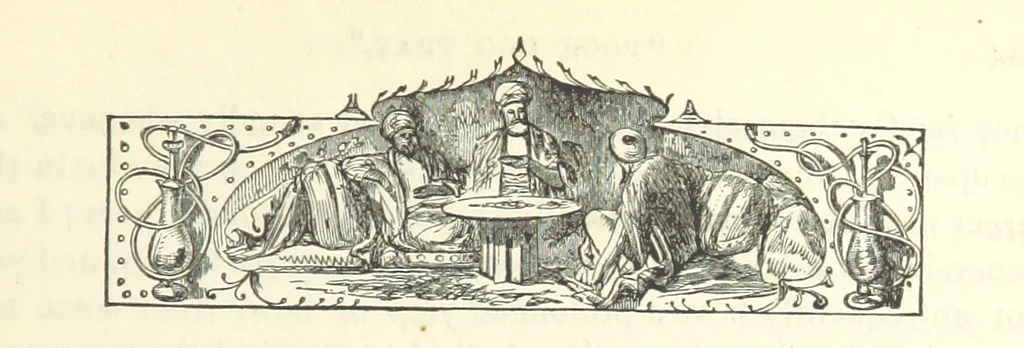An illustration from Backsheesh! or, Life and Adventures in the Orient. With descriptive and humorous sketches. ... With ... illustrations, etc, 1875, leaf 137
