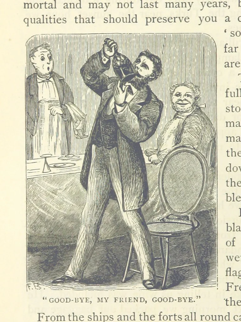 An illustration from Backsheesh! or, Life and Adventures in the Orient. With descriptive and humorous sketches. ... With ... illustrations, etc, 1875, leaf 162