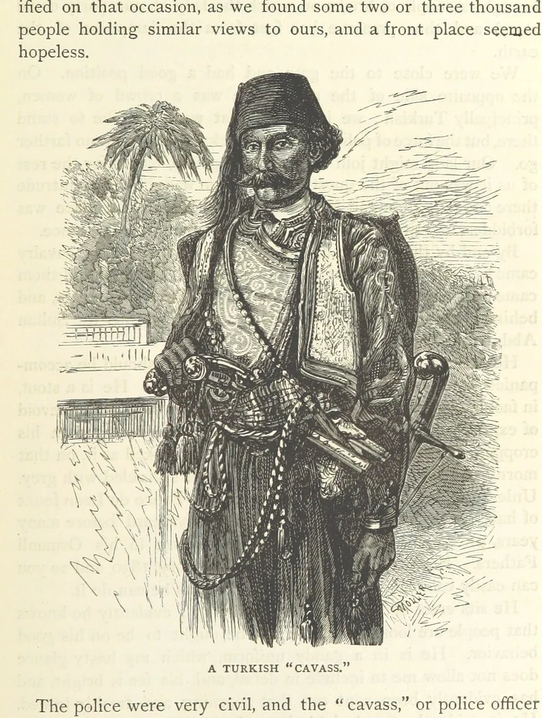 An illustration from Backsheesh! or, Life and Adventures in the Orient. With descriptive and humorous sketches. ... With ... illustrations, etc, 1875, leaf 163