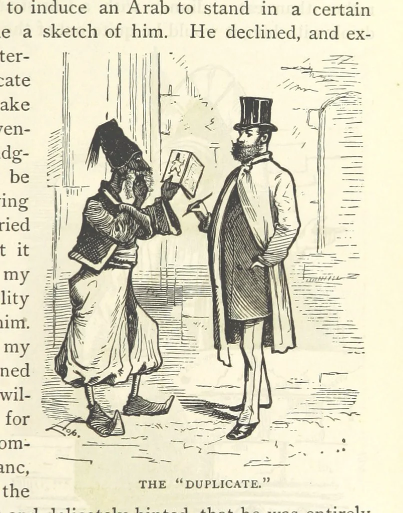 An illustration from Backsheesh! or, Life and Adventures in the Orient. With descriptive and humorous sketches. ... With ... illustrations, etc, 1875, leaf 171