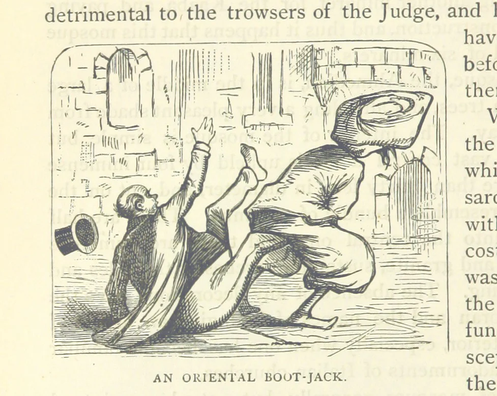 An illustration from Backsheesh! or, Life and Adventures in the Orient. With descriptive and humorous sketches. ... With ... illustrations, etc, 1875, leaf 174