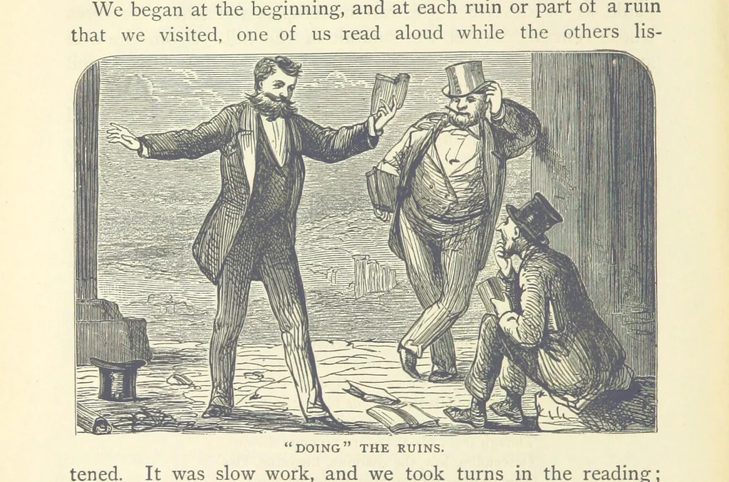 An illustration from Backsheesh! or, Life and Adventures in the Orient. With descriptive and humorous sketches. ... With ... illustrations, etc, 1875, leaf 220