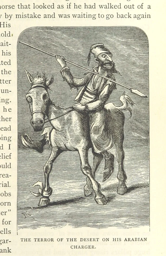 An illustration from Backsheesh! or, Life and Adventures in the Orient. With descriptive and humorous sketches. ... With ... illustrations, etc, 1875, leaf 325