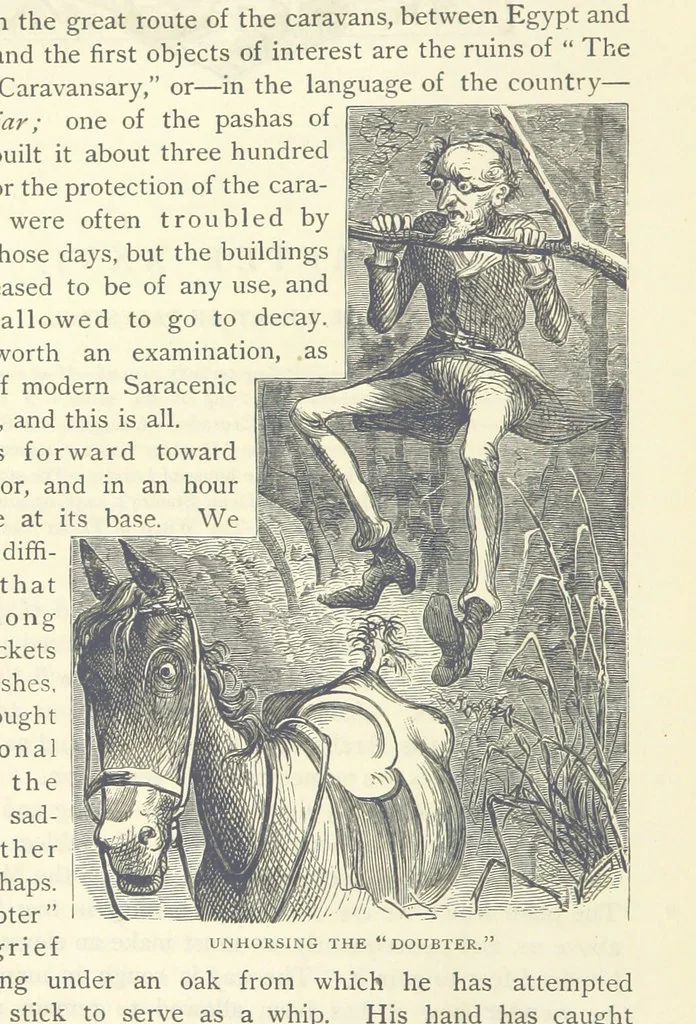 An illustration from Backsheesh! or, Life and Adventures in the Orient. With descriptive and humorous sketches. ... With ... illustrations, etc, 1875, leaf 358
