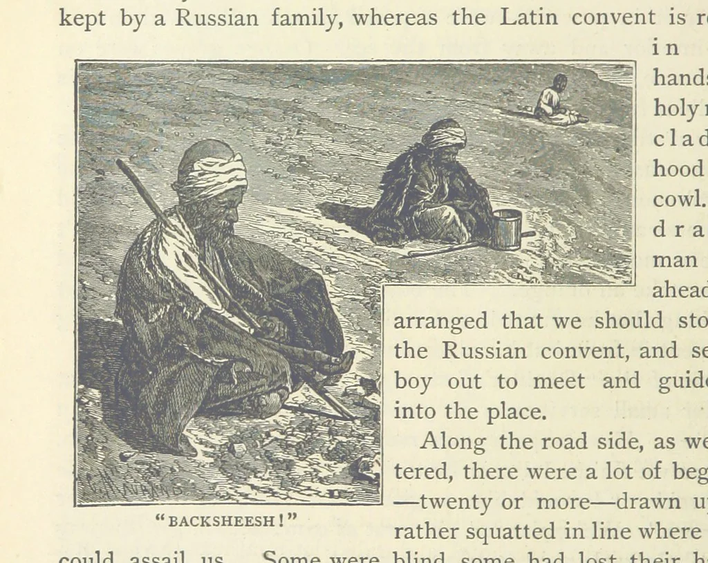 An illustration from Backsheesh! or, Life and Adventures in the Orient. With descriptive and humorous sketches. ... With ... illustrations, etc, 1875, leaf 392