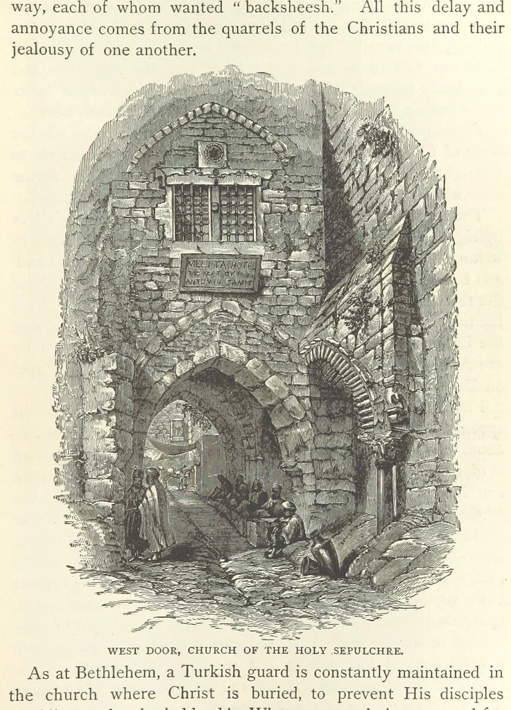 An illustration from Backsheesh! or, Life and Adventures in the Orient. With descriptive and humorous sketches. ... With ... illustrations, etc, 1875, leaf 443