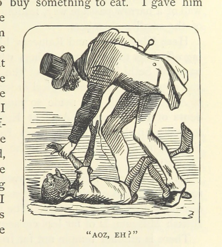 An illustration from Backsheesh! or, Life and Adventures in the Orient. With descriptive and humorous sketches. ... With ... illustrations, etc, 1875, leaf 581
