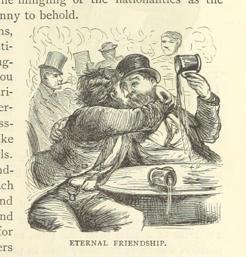 An illustration from Backsheesh! or, Life and Adventures in the Orient. With descriptive and humorous sketches. ... With ... illustrations, etc, 1875, leaf 65