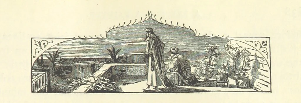 An illustration from Backsheesh! or, Life and Adventures in the Orient. With descriptive and humorous sketches. ... With ... illustrations, etc, 1875, leaf 657