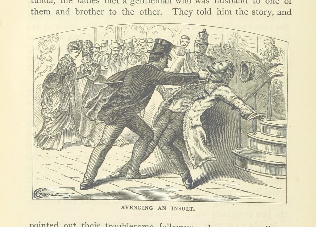 An illustration from Backsheesh! or, Life and Adventures in the Orient. With descriptive and humorous sketches. ... With ... illustrations, etc, 1875, leaf 68