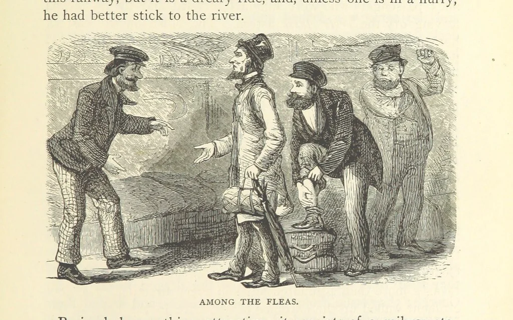 An illustration from Backsheesh! or, Life and Adventures in the Orient. With descriptive and humorous sketches. ... With ... illustrations, etc, 1875, leaf 93