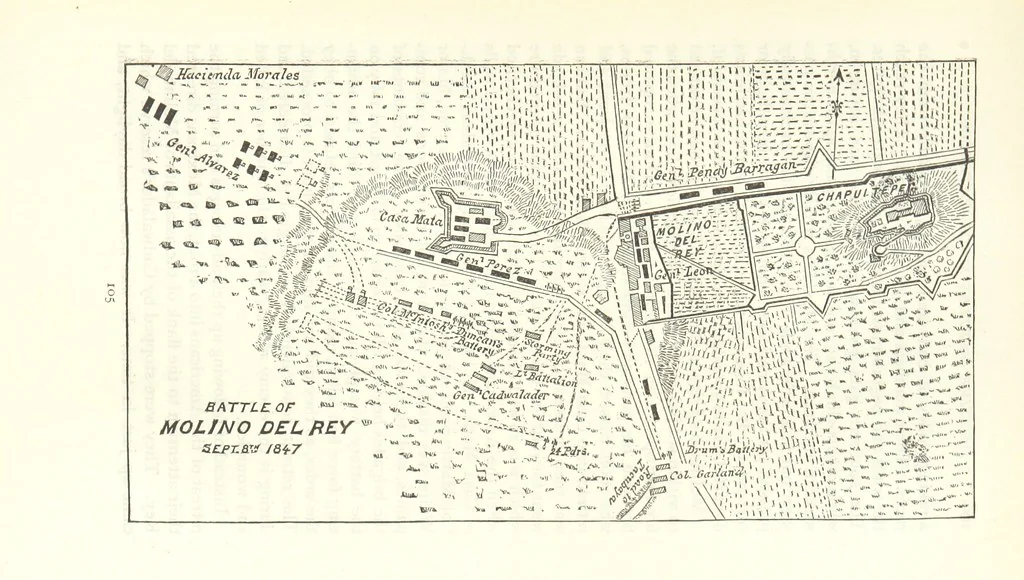 An illustration from Decisive Battles since Waterloo; the most important military events from 1815 to 1887. ... Illustrated, 1887, leaf 127