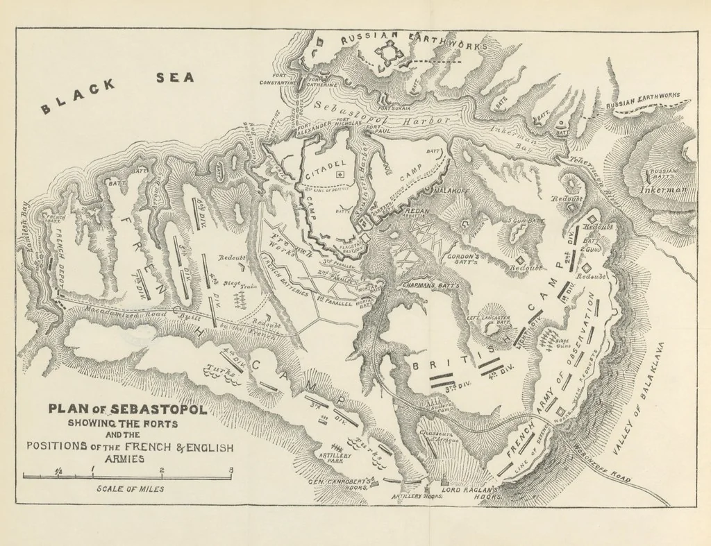 An illustration from Decisive Battles since Waterloo; the most important military events from 1815 to 1887. ... Illustrated, 1887, leaf 156