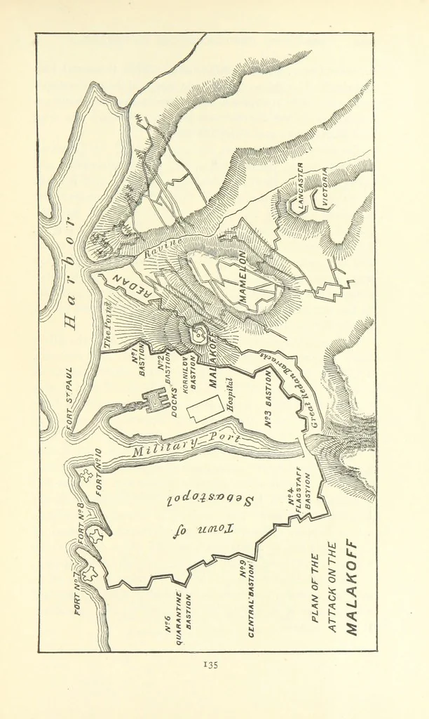 An illustration from Decisive Battles since Waterloo; the most important military events from 1815 to 1887. ... Illustrated, 1887, leaf 159