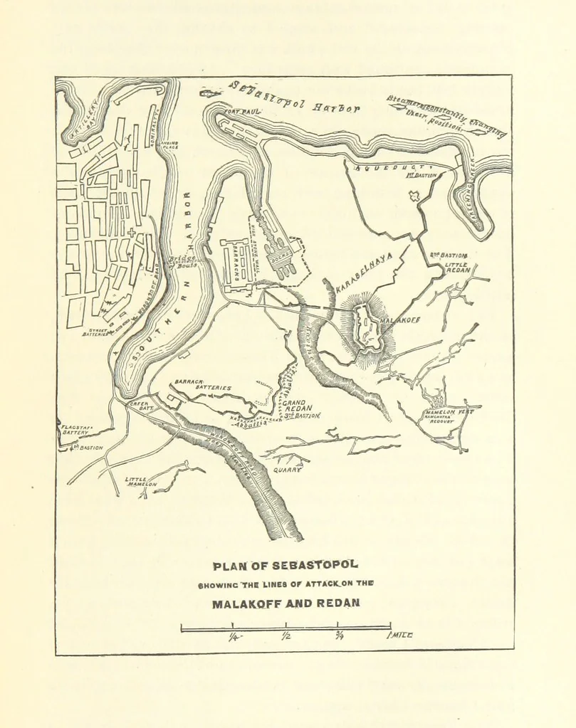 An illustration from Decisive Battles since Waterloo; the most important military events from 1815 to 1887. ... Illustrated, 1887, leaf 165