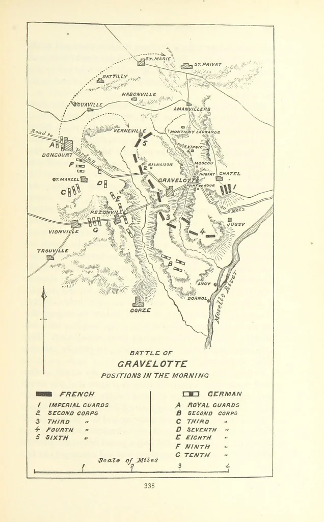 An illustration from Decisive Battles since Waterloo; the most important military events from 1815 to 1887. ... Illustrated, 1887, leaf 361